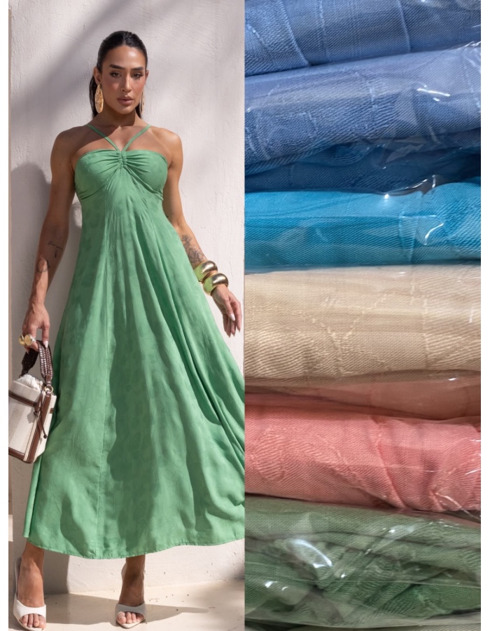 VESTIDO LISO MAGNETADO