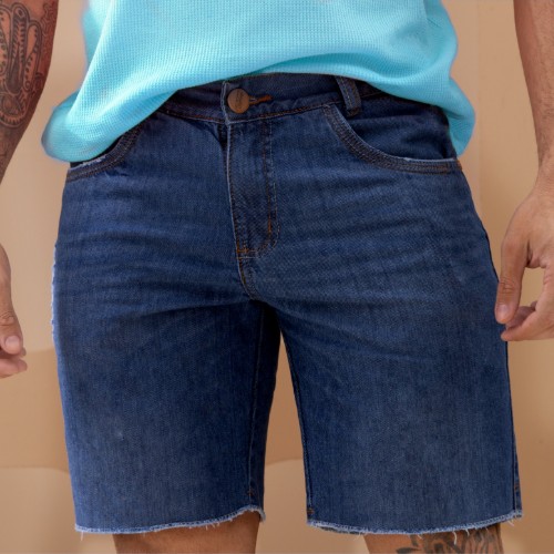 Bermuda jeans conceito prime lisa 