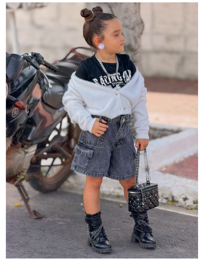 BERMUDA BLACK INFANTIL 