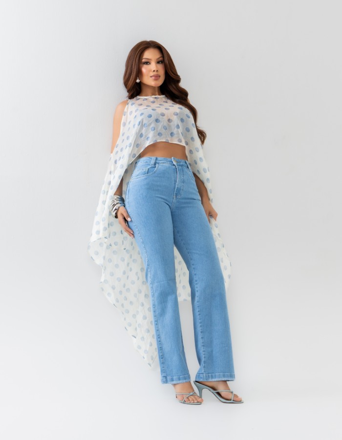 CALÇA WIDE LEG LYCRA 