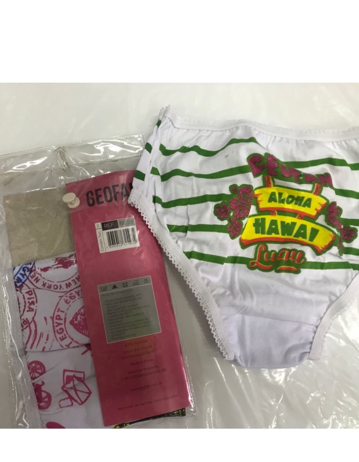 Calcinha Infantil Glitz Algodão