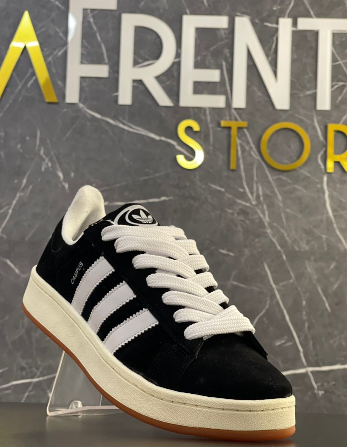ADIDAS CAMPUS PRETO E BRANCO - PLUS