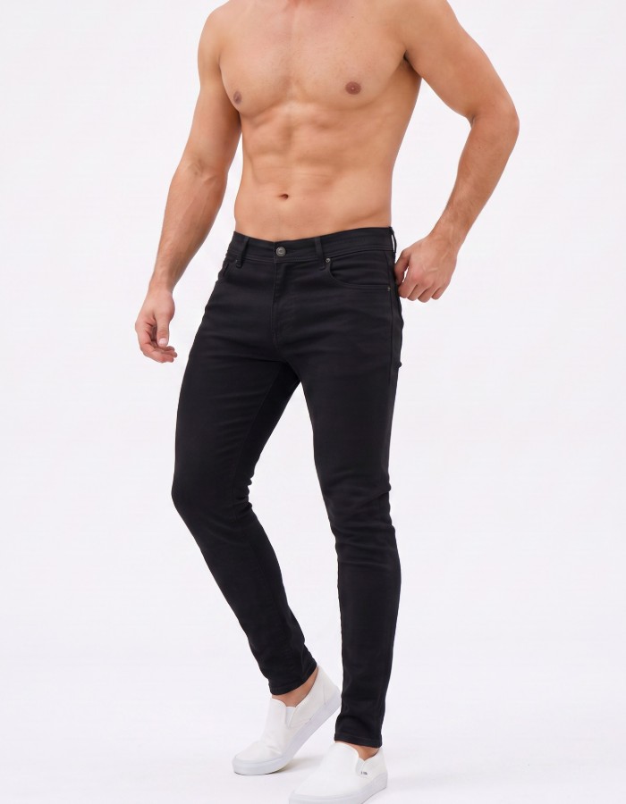 Calça Jeans Preta Básica