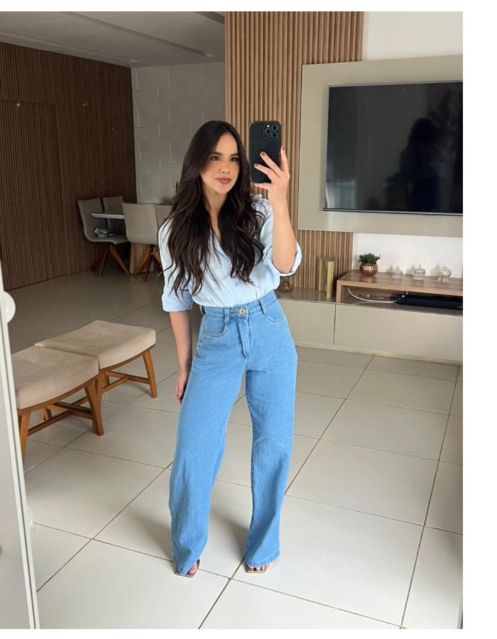 Calça Wide Leg 