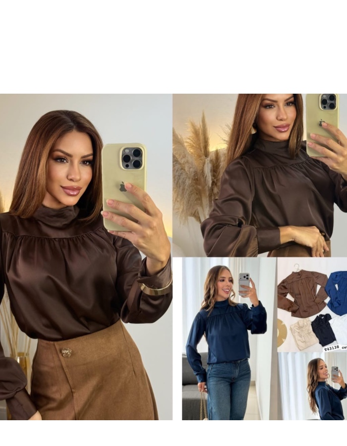 Blusa seda Kamile 