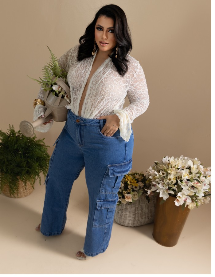 CALÇA PLUS 100% 