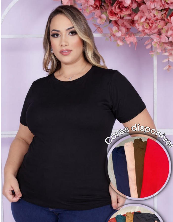 BLUSA PLUS SIZE BÁSICA PREMIUM
