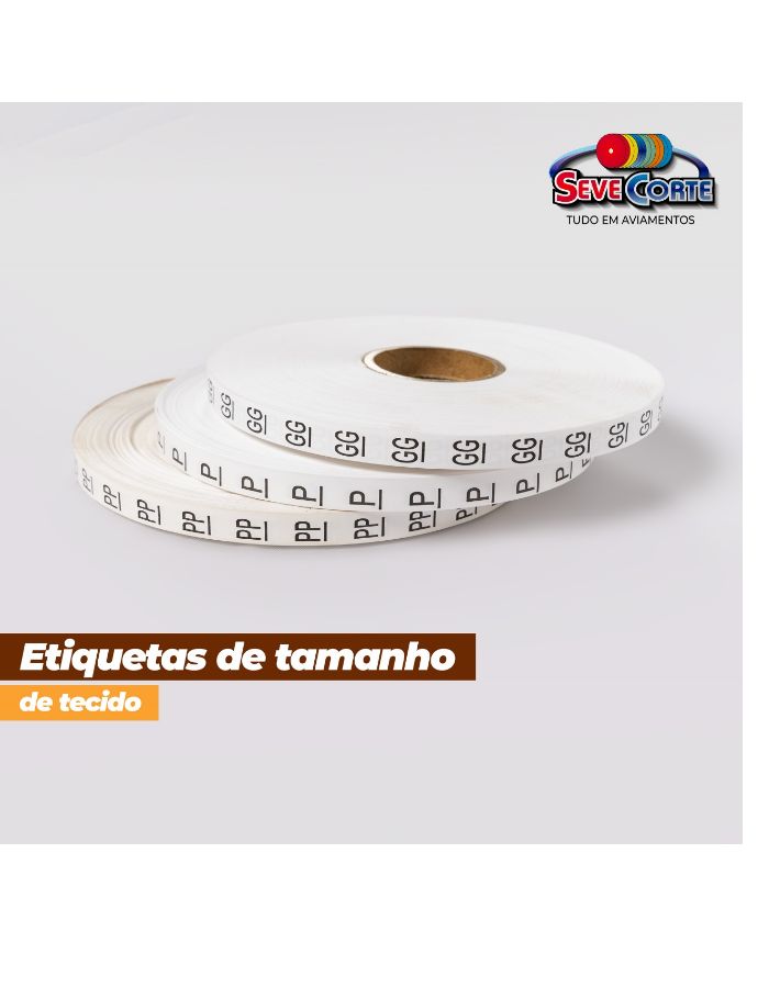 ETIQUETA TECIDO ROLO C/130MT C/8000UND 