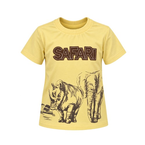 CAMISETA INFANTIL SAFARI BORDADO MASCULINA