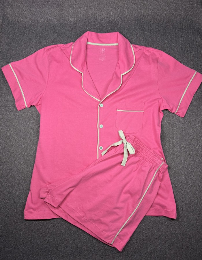 Pijama De Algodão Feminino Curto