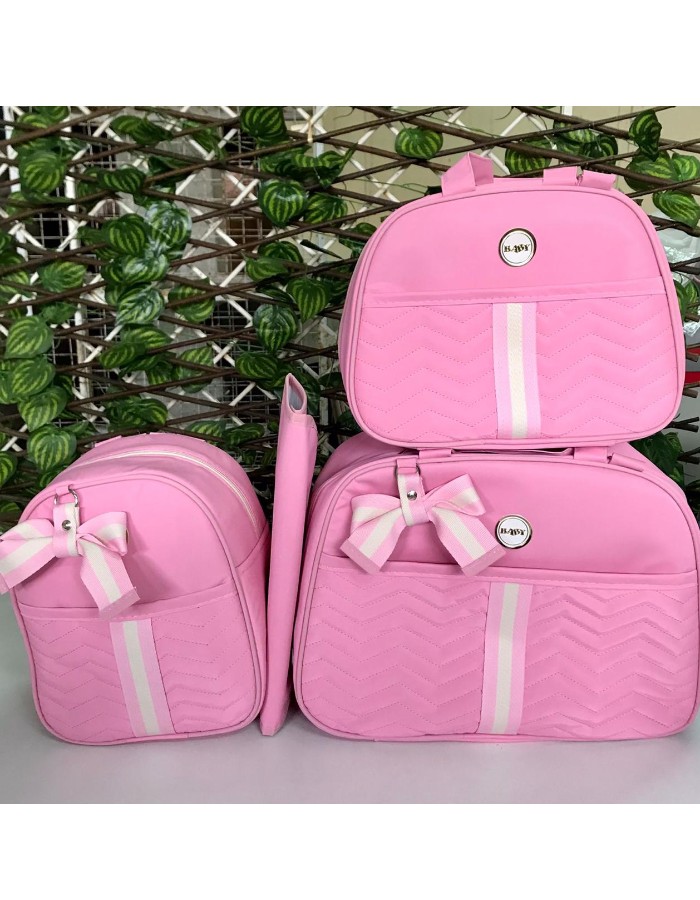 CONJUNTO BOLSA 4 PEÇAS FAIXA