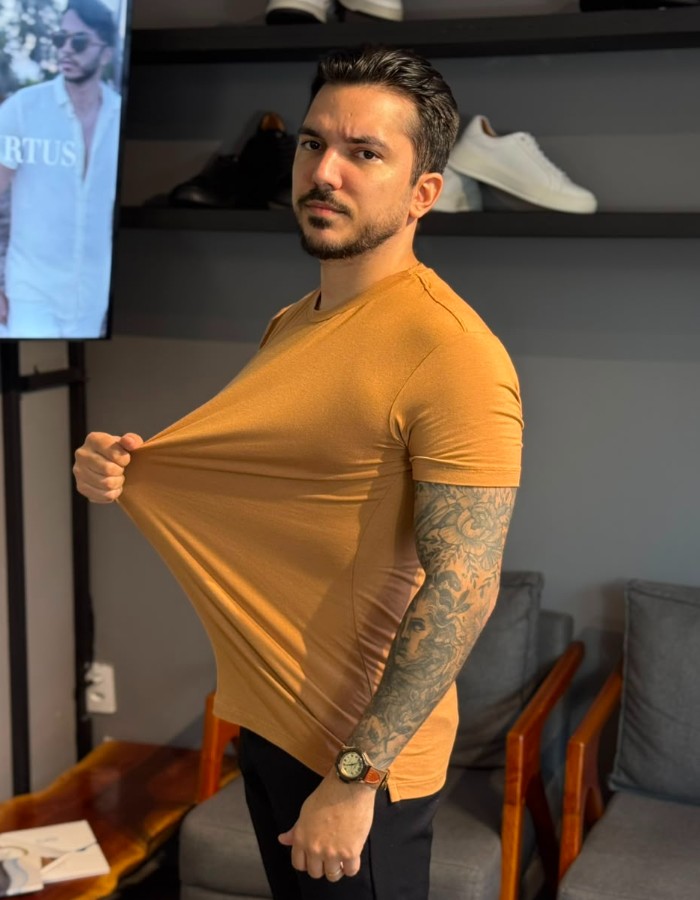 Produto t-shirt-tech-bege-escuro 2
