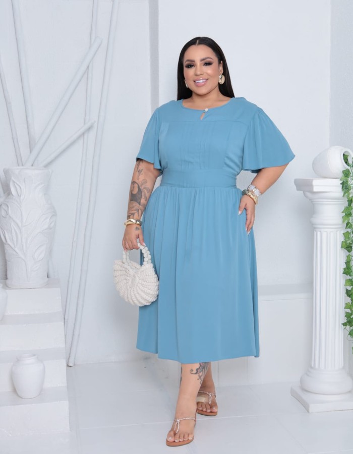 VESTIDO LISO PLUS