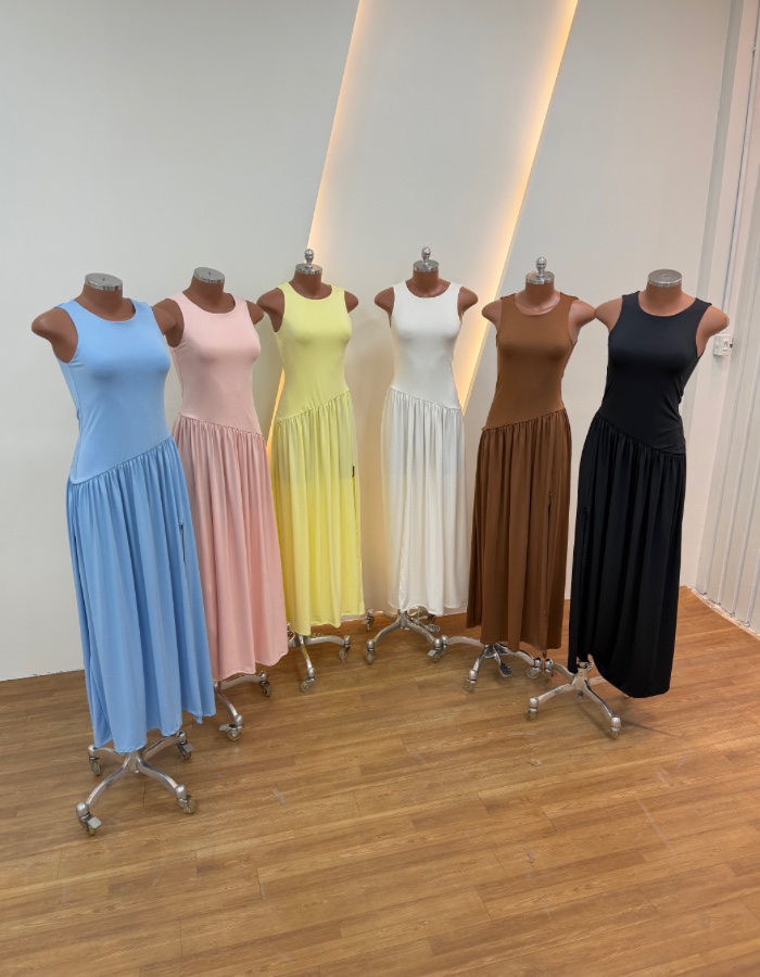 VESTIDO LONGO REGATA 