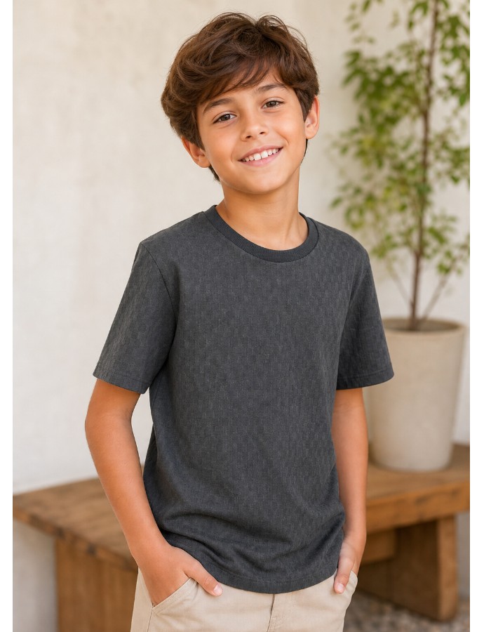 GOLA CARECA INFANTIL TEXTURIZADA