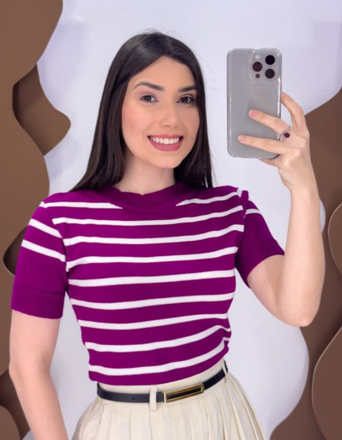 BLUSA LISTRADA MODAL 
