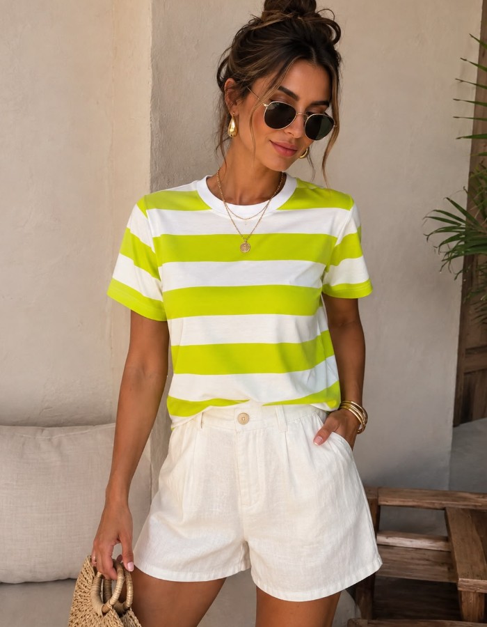 BLUSA MANGA LISTRADA