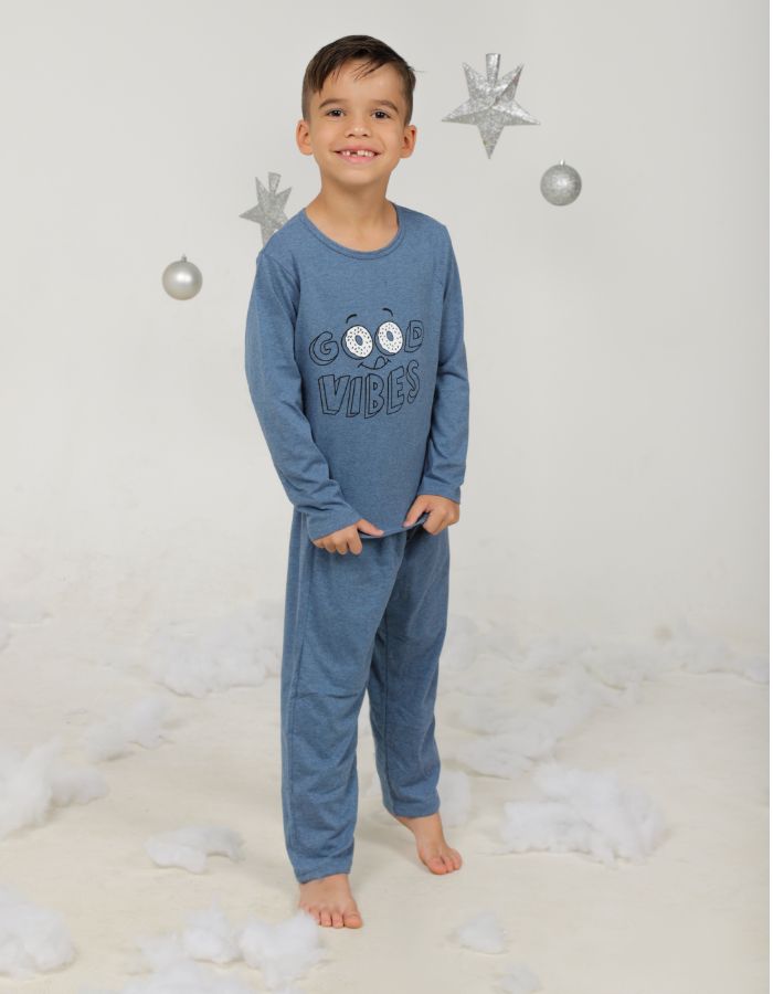 Pijama Manga Longa Masculino Infantil 