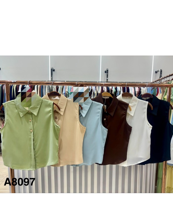 Semi Cropped Tecido Crepe Seda 