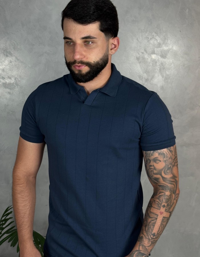 Polo texturizada Roma