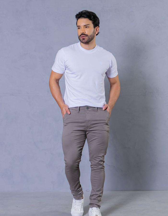 SOCIAL MASCULINA  CINZA