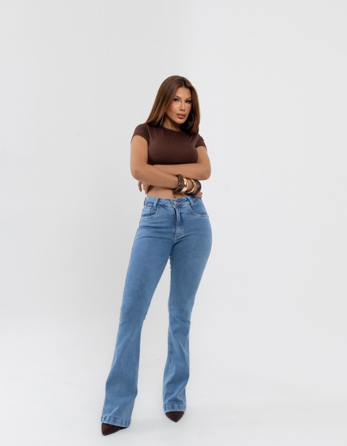 CALÇA FLARE FEM 