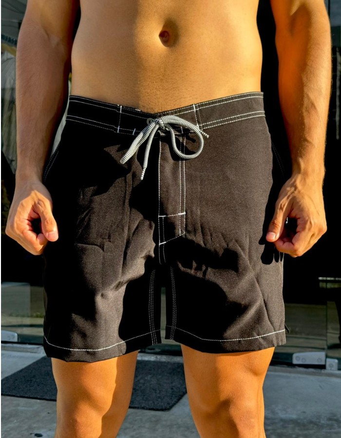BOARDSHORT RETRO PRETO