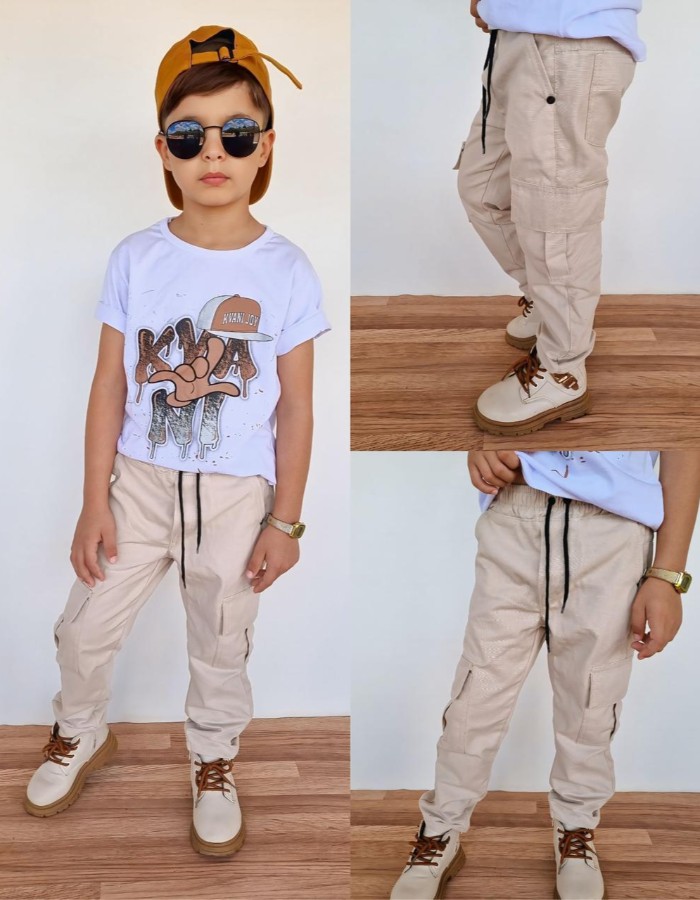 Calça masculina Brim