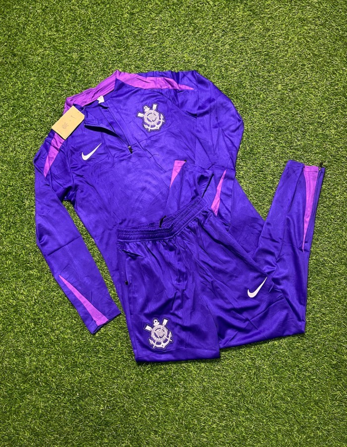 CONJUNTO DE FRIO CORINTHIANS TREINO ROXO