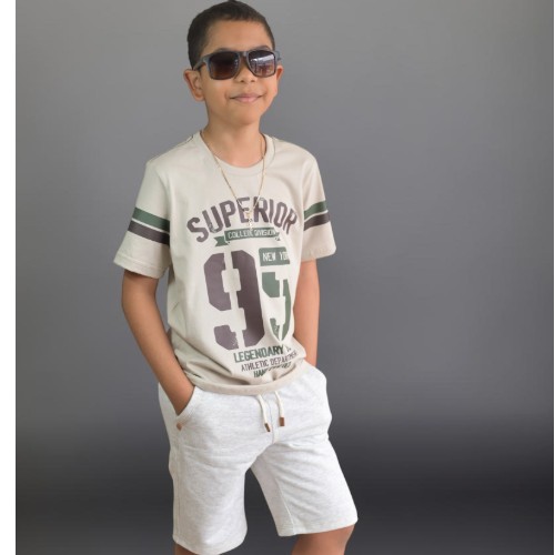 Conjunto: estampada +bermuda off