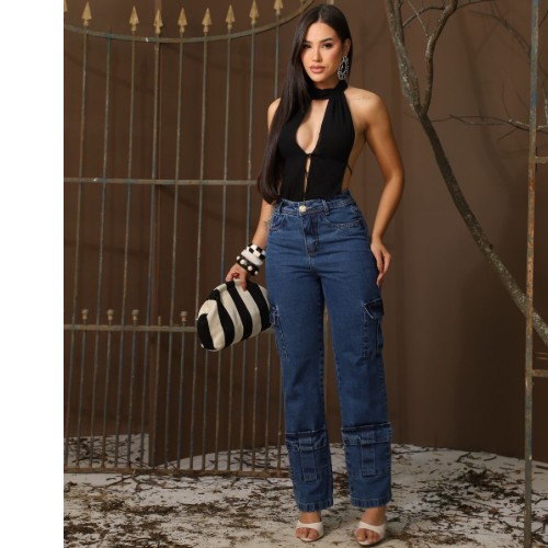 CALÇA WIDELEG 4 BOLSO