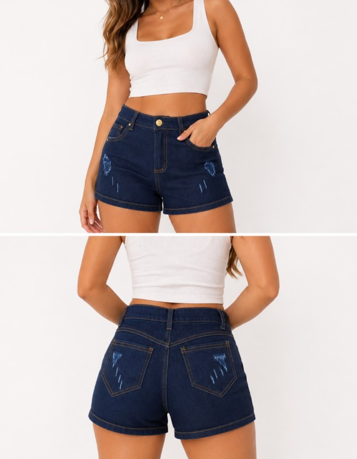 SHORT FEMININO JEANS 