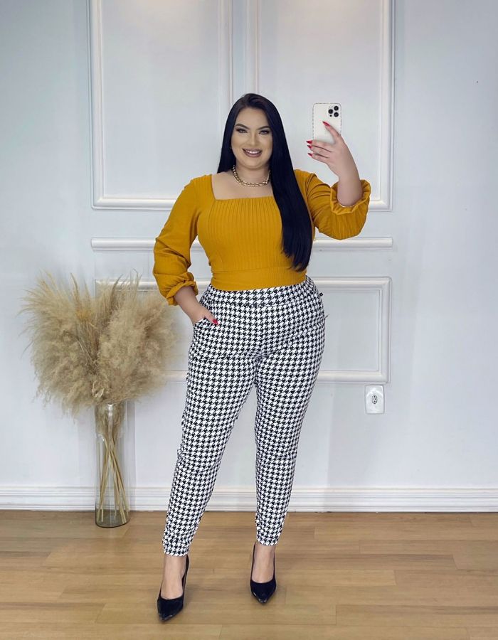 calca jogger xadrez estampas diversas