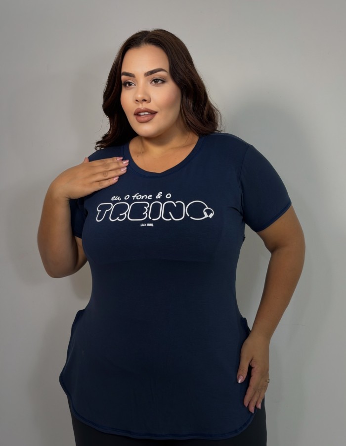 regata plus size- Eu, o fone, e o treino 