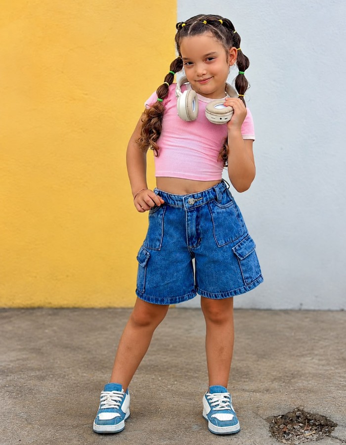 BERMUDA JEANS INFANTIL