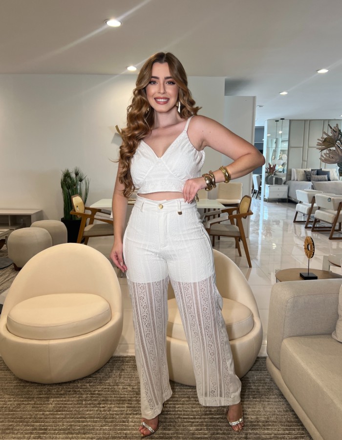 CONJ CALÇA RENDA