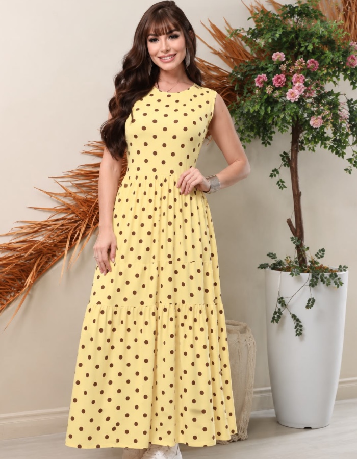 VESTIDO PÓA BABADOS