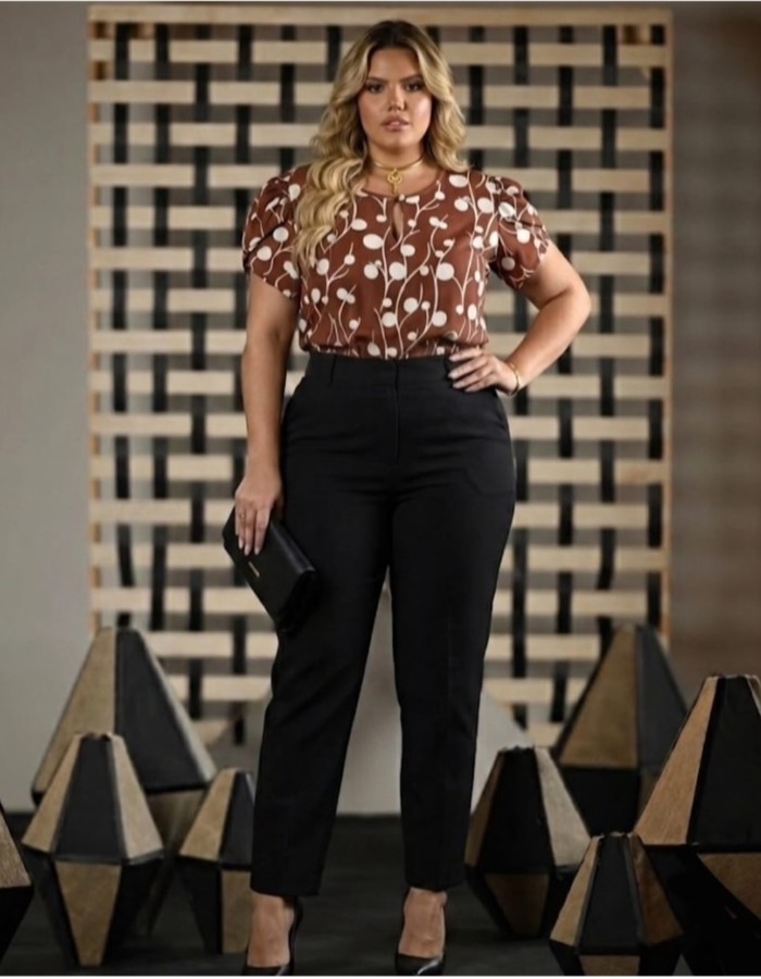 BLUSA PLUS SIZE GEYSA 