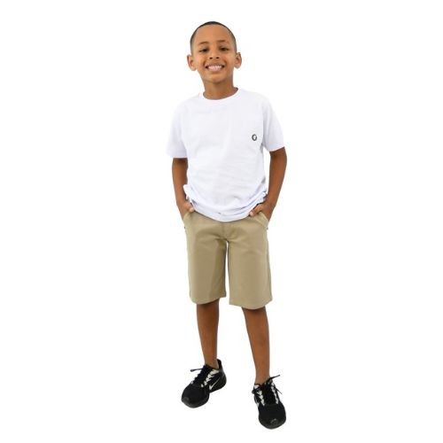 BERMUDA COLOR INFANTIL COM BOLSO EMBUTIDO MASCULINA