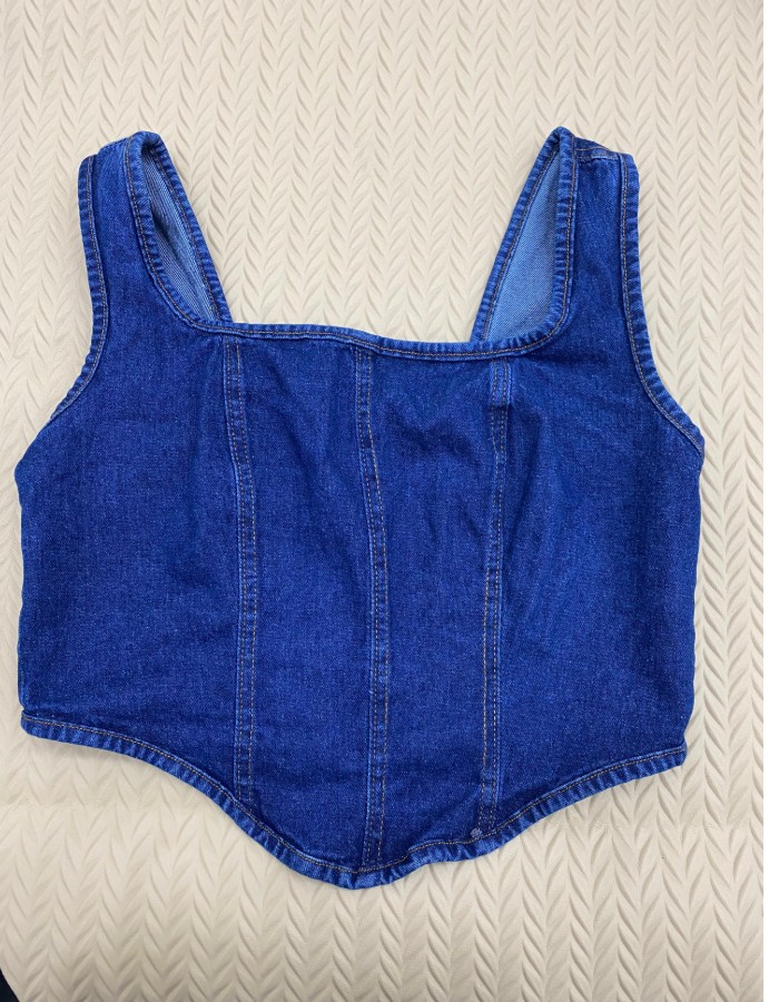 CROPPED ANNE PLUS sky OXI