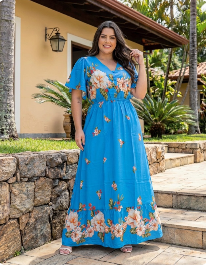 VESTIDO ESTAMPADO PLUS