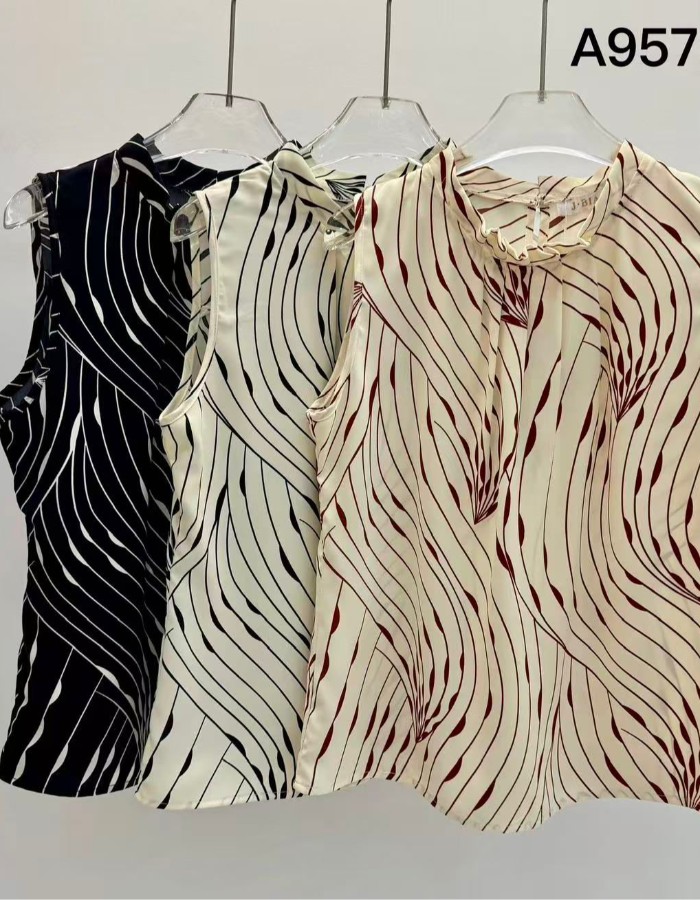 BLUSA CREPE SEDA ESTAMPADA