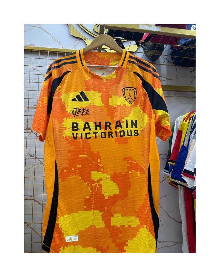 camisa paris fc third laranja 25/26