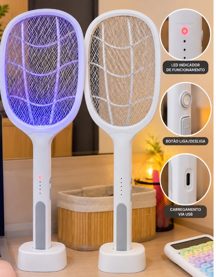 RAQUETE MATA MOSQUITO