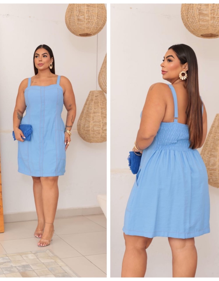 VESTIDO LISO