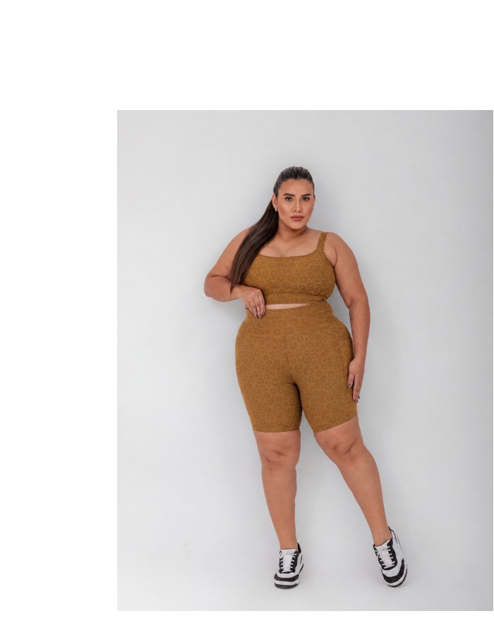 SHORT ONÇA COM BOLSO