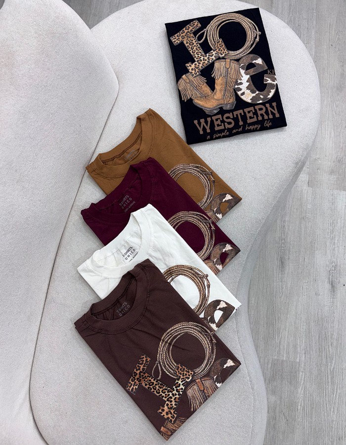 T-SHIRT LOVE WESTERN