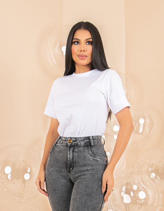 T-Shirt Zara Branca