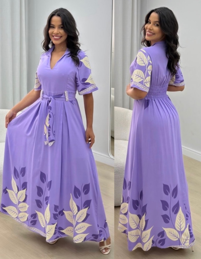 Vestido longo Francine