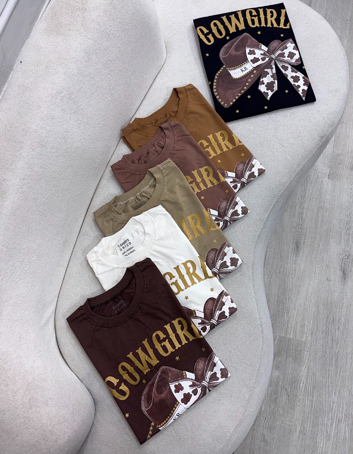 T-SHIRT COWGIRL LAÇO